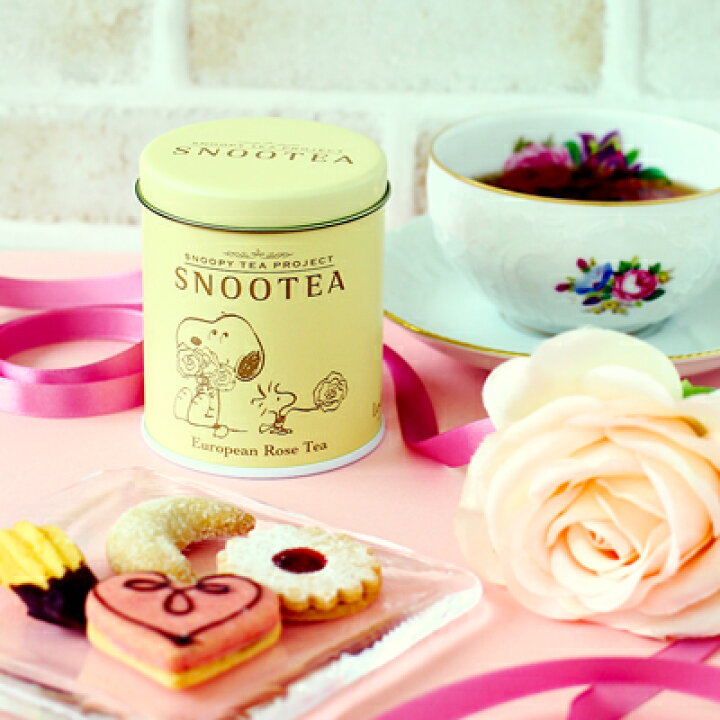 楽天市場 Snootea スヌーティー ヨーロピアンローズティースヌーピー 紅茶 缶 スヌーティー ティーバッグ 缶入り ローズティー バラ 香り フレーバーティー スヌーピー紅茶 Snoopy スヌーピーグッズ ギフト おしゃれ かわいい キャラクター グッズ 大人 向け