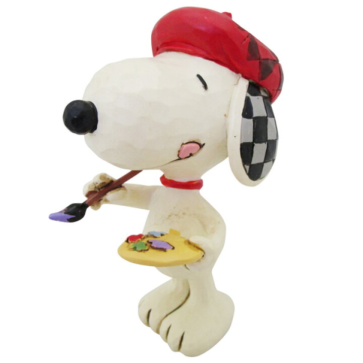 楽天市場】PEANUTS JIM SHORE ミニフィギュア Snoopy Artist 