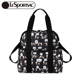 PEANUTS×LeSportsac DOUBLE TROUBLE BACKPACK (ピーナッツパルズ) スヌーピー 2way バッグ レスポートサック コラボ トートバッグ リュック バックパック スヌーピーバッグ おしゃれ かわいい キャラクター グッズ 大人 向け プレゼント LeSportsac PEANUTS PALS