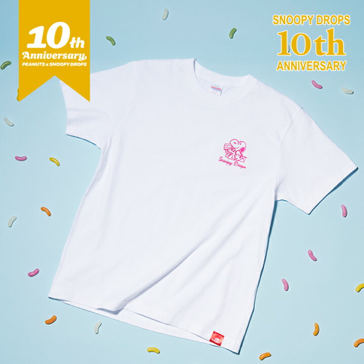 楽天市場】【スヌーピードロップスオリジナル】10th Anniversary刺繍T 
