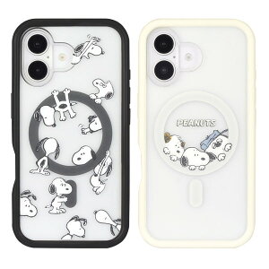 スヌーピー iPhone16 MagSafe 対応 プランプフレームケース スヌーピー プロテクトジャケット ケース SNOOPY スヌーピーグッズ ギフト プレゼント おしゃれ かわいい ピーナッツ SNOOPY スヌーピーグ