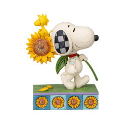 PEANUTS JIM SHORE フィギュア Sunsational Friendship スヌーピー ジム・ショア フィギュア 約352.6g レジン製 ヒマワリ SNOOPY スヌーピーグッズ ギフト プレゼント おしゃれ かわいい
