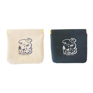 スヌーピー ばね口ミニポーチ (75th/ロゴ) 75周年記念商品 トラベル用品 ポーチ 化粧ポーチ ポリ塩化ビニル 約縦11×横12cm 約30g SNOOPY スヌーピーグッズ ギフト プレゼント おしゃれ かわいい