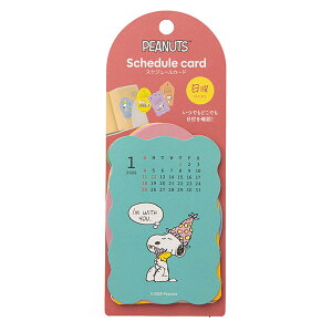 Xk[s[ XPW[J[h (j͂܂) [Epi J_[  J[h12(2026N1`12) őH97×W60mm 661SQB SNOOPY Xk[s[ObY Mtg v[g  킢