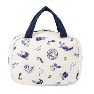 スヌーピー 2way吊り下げポーチ (enjoy your trip) バッグ ポーチ、化粧ポーチ ポリエステル W230×H160×D100mm SPMS-173 SNOOPY スヌーピーグッズ ギフト プレゼント おしゃれ かわいい ピーナッツ キャラ