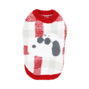 スヌーピー チェックシェニールニット (ジョー・クール) ペットベッド ペットマット ペット寝具 ペット用品 ポリエステル100% 2号 3号 3L 4号 5号 SNOOPY スヌーピーグッズ ギフト プレゼント お