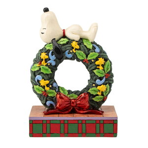 PEANUTS JIM SHORE tBMA Happy Holiday Dreams tBMAEl` W W12.4×H18.1×D7.6cm 599g SNOOPY Xk[s[ObY Mtg v[g  킢 s[ibc LN^[ ObY Mt