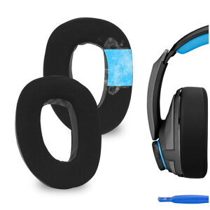 Geekria �C���[�p�b�h Sport �݊��� �p�b�h �[���n�C�U�[ Sennheiser GSP 300/ 301/ 302/ 303/350/ 370 �w�b�h�z���ɑΉ� �p�b�h �C���[/�C���[�J�b�v ��p�W�F�� (�u���b�N)