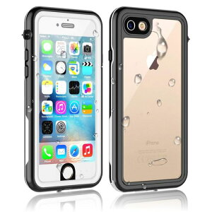 TMACJUMP iPhone SE3/SE2/8/7�Ή� �h���P�[�X IP68 ���[2m�E30�� �����B�e Touch ID�Ή� Qi�[�d�Ή�