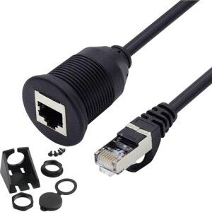 chenyang CAT6 RJ45 �t���b�V���}�E���g �I�X-���X LAN �C�[�T�l�b�g�l�b�g���[�N�����P�[�u�� �Ԃ̃_�b�V���{�[�h�p�l���}�E���g�p �h�� �h�o