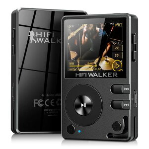 HIFI WALKER H2 �n�C���]�Ή� HiFi MP3�v���[���[ Bluetooth 5.2���ځADSD�EFLAC���X���X�����Ή��A64GB microSD�J�[�h�t���E�ő�512GB�Ή��� �|�[�^�u���f�W�^���I�[�f�B�I�v���[���[(DAP)