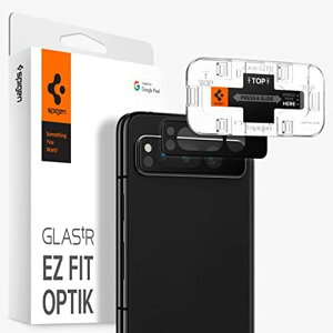 Spigen Glas.tR EZ Fit Optik �J�����ی�t�B���� Google Pixel Fold �p�A2������A�u���b�N