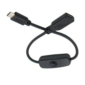 chenyang USB C �d�������P�[�u�� �I���I�t�d���X�C�b�`�{�^���t�� ���b�v�g�b�v�L�[�{�[�h Raspberry Pi 4B�p
