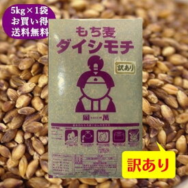 【訳あり】 もち麦 ダイシモチ 5kg (5kg×1袋) 紫もち麦 岡山県産 送料無料