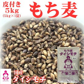 皮付き もち麦 ダイシモチ 5kg (5kg×1袋) 岡山県産 送料無料