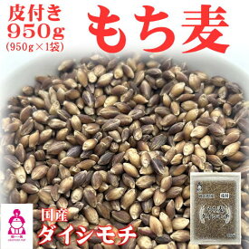 皮付き もち麦 ダイシモチ 950g チャック付 岡山県産 送料無料