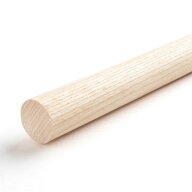 ホワイトアッシュ丸棒 直径28mm 910mm 1820mm DIY 木材 DIY用丸棒材 クラフト用丸棒 ウッドカービング用…