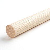 ホワイトアッシュ丸棒 直径32mm 910mm 1820mm DIY 木材 DIY用丸棒材 クラフト用丸棒 ウッドカービング用…