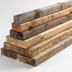 オールドウッドワックス塗装 ツーバイ材 2×4材 ( DIY 木材 2x4 角材 おしゃれ カット可 ツーバイフォー )