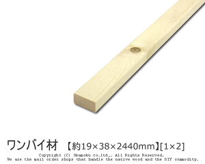 oC y19×38×2440mmz [1×2] ( DIY ؍ 1x2 p Jbg h oCc[ )
