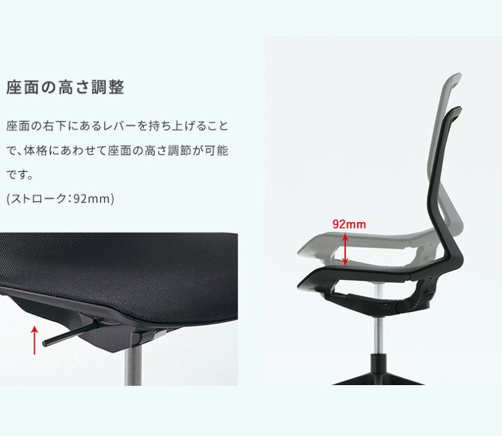 楽天市場】オカムラ CYNARA シナーラ 新仕様 チェア スタンダード 