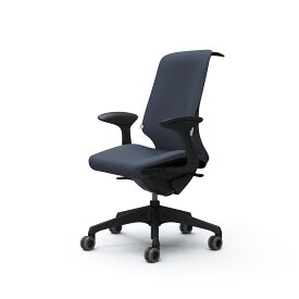 Spher スフィア ハイバック 固定肘 座面奥行調節あり ボディカラー：ブラック キャスター：ウレタン 張地：インターロック ランバーサポート・ハンガー付 CT2BFB