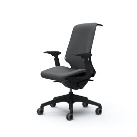 Spher スフィア ハイバック 可動肘 座面奥行調節あり ボディカラー：ブラック キャスター：ウレタン 張地：リネット ランバーサポート・ハンガー付 CT4BFB