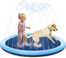 【時間限定15%off!】 ペットグッズ 噴水マット ペット用噴水マット 水遊びマット 犬用スプリンクラー プレイマット ビーチマット ビニールプール 水遊び 噴水 おもちゃ 噴水プール 夏の日 芝生遊び 庭 プール 夏対策