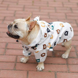 【時間限定4点で12%off!】 短納期 ペット レインコート 服 かわいい ポンチョ 犬 用 レインコート 雨具 着脱簡単 小型犬/中型犬/大型犬 ベッド 犬用品 帽子付き ペット用品 通気