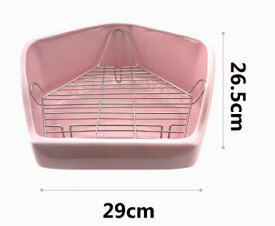 【時間限定2点で8%off!】 ウサギトイレ ウサギ トイレ 陶器 大きめ 大型 五角 四角 大きい サイズ 小動物用 陶器トイレ 飼育ケージ内装 チンチラ用陶器トワレ かわいい 三角 うさぎトイレ 消臭 うさぎ用 噛み防止 金網スノコ付き うさぎのトイレ チンチラ用ト小動物用