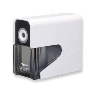 アスカ 鉛筆削り 乾電池式電動シャープナー ホワイト DPS30W