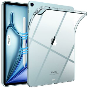 iPad Air 13�C���` 2024 �P�[�X iPad Pro 12.9 2022/2021 �P�[�X 13�C���`iPad Air(M2) �P�[�X iPad Pro 12.9 ��5/6���� ��p�N���A�P�[�X TPU�� �\�t�g �l�p���ʕی� �y�� ���^