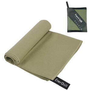 EnerChill 速乾タオル ビーチ スポーツタオル マイクロファイバー スイミング プールタオル コンパクト 軽量 汗拭き アウトドア ジム 登山 旅行 運動 髪 バスタオル