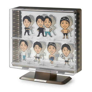 伊勢藤(ISETO) フィギュアケース コレクションケースST606(スタンドタイプ) クリアブラック 幅36.0×奥行き11.0×高さ36.3cm 日本製 大型 アクリル棚 ショーケース コレクション 透明 I-255