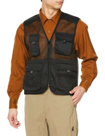 [フォーキャスト] ベスト メンズ ワーク フィッシング多機能メッシュベストメンズ