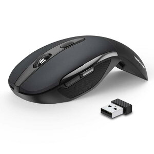 TECKNET �܂肽���ݎ����C�����X���w�}�E�X 2.4G �|�[�^�u���~�j�G���S�~�N�X�}�E�X USB�i���V�[�o�[�t�� �[�g�u�b�N�APC�A�[�g�p�\�R���A�R���s���[�^�[�p �o�b�e���[����18�����A3