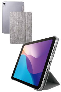 �G���R�� iPad mini7(A17 Pro 2024�N) mini6 ��6���� �P�[�X �t�@�u���b�N �w�ʃN���A 2�A���O�� TB-A24SWVC