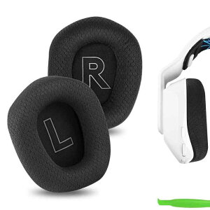 Geekria イヤーパッド Comfort 互換性 パッド ロジクール Logitech G733, G535, G335 ヘッドホンに対応 イヤパッド/イヤークッション/イヤーカップ (メッシュファブリック/ブラック)