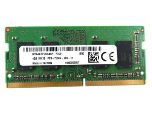 Micron MTA4ATF51264HZ-2G6E1 ��ECC PC4-2666V 4GB DDR4 26Gbit/�A260pin SDRAM MM �V���O���L�b�g ���b�v�g�b�v�������[ - OEM