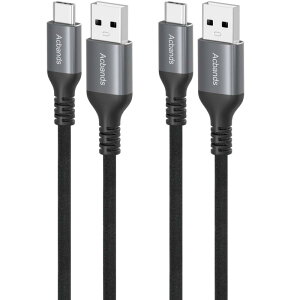 Acbands USB Type C P[u QC3.0Ή 3A VRf _ȃf[^P[u USB-AUSB-C 炩ŏ_炩 } P[u