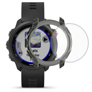 Garmin(�K�[�~��) ForeAthlete 245 Music / 245��p�y2���t�C����+1���P�[�X �p�b�N�z�\�t�g TPU�ގ� �҂�����Ή� �C�菝�h�~ �w��h�~ �d�x9H �����ߗ� �ȒP�\�tForeAthlete 245 Music / 2