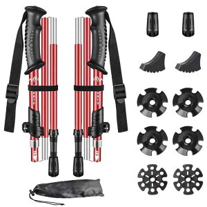 Glvaner �g���b�L���O�|�[�� I�� T���^ 2�{�Z�b�g �܂肽���� ���y�� �g���b�L���O�X�e�b�L �A���~�� 5�i�L�k�� �o�R�X�g�b�N �E�H�[�L���O�|�[�� �R���p�N�g ���������\ �ŏ�36cm�܂ŏ���