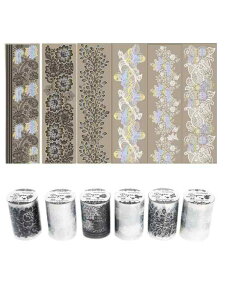 コラージュ シール フレーク 花 手帳 レトロステッカー 大量 素材紙 かわいい