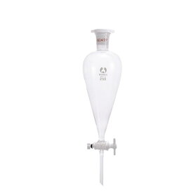 分液漏斗 梨形 分液ロート PTFE製 テフロン製 耐薬品性 耐腐食性 化学実験 研究用 理化学器具 60ml 125ml 250ml 500ml 1000ml 2000ml 透明