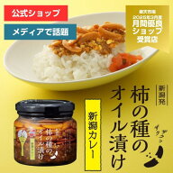 【がっちりマンデー!!で紹介】柿の種のオイル漬け 新潟カレー 1個 柿の種ラー油 食べるラー油 かきのたね…