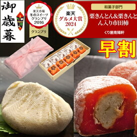 早割 お歳暮 ギフト 和菓子 お菓子 ＼ 楽天グルメ大賞2024受賞 ／ 高級 岐阜中津川の栗きんとん 栗きんとん入り栗柿 プレゼント スイーツ お取り寄せ スイーツグランプリ1位 送料無料 栗 100％ 岐阜中津川 栗きんとん 5個 栗きんとん入り 市田柿 干し柿 栗柿 5個