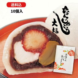 【送料込】なんじゃこら大福10個入 お取り寄せスイーツ 御歳暮 和菓子 宮崎名物 イチゴ 栗 大福 お菓子 ギフト なんじゃこりゃ大福 チーズ 苺 贈り物 スイーツ 送料無料 断面 御中元　フルーツ大福　贈答品　母の日 父の日