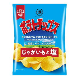 湖池屋 ポテトチップス じゃがいもと塩 60g 12コ入り 2023/03/27発売 (4901335116311)