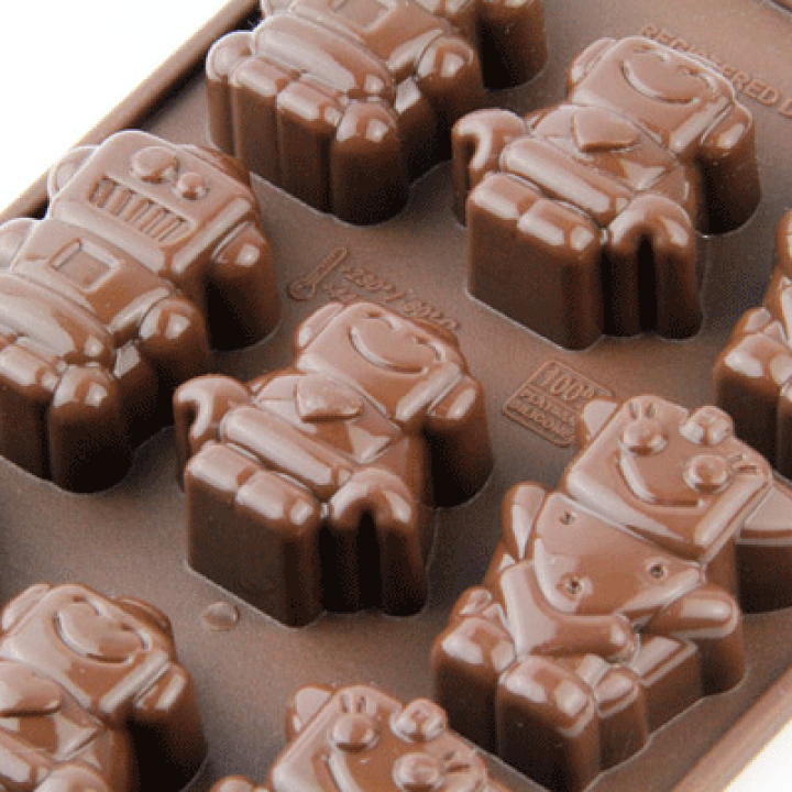 楽天市場】チョコレート型 シリコンモールド ROBOCHOC（ロボット）SCG018 チョコ型 チョコレートモールド ケーキ型 モルド お菓子 EASYCHOC  イージーチョコ ショコラ : お菓子 ケーキ型専門店 おかしの森