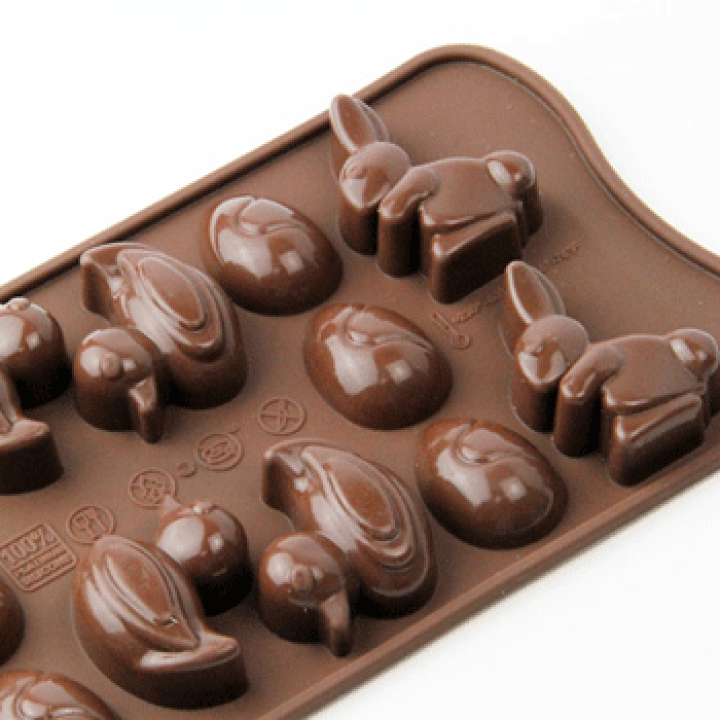 楽天市場】チョコレート型 シリコンモールド EASTER（イースター